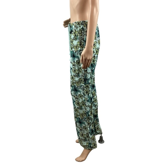 Beach Riot Lounge Pants Blue Lagoon Floral Print Size M - Picture 4 of 6